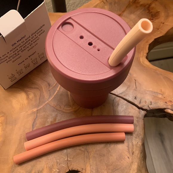 Stojo silicone traveling cup / mug + straws - Picture 8 of 13